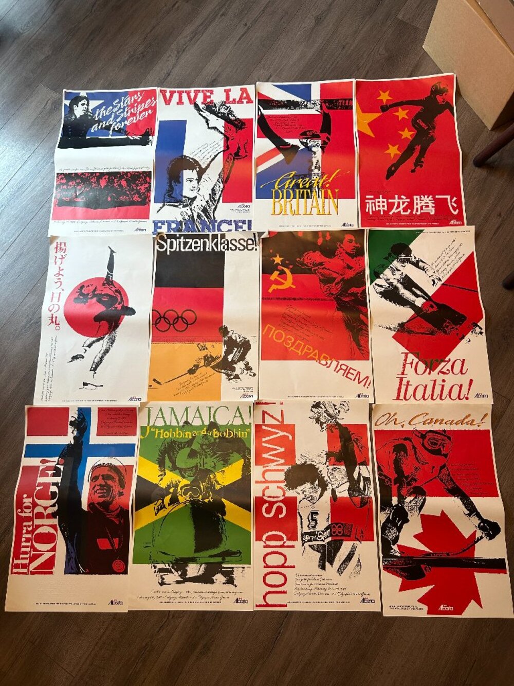 Full Set of 1988 Calgary Olympics Promo Posters